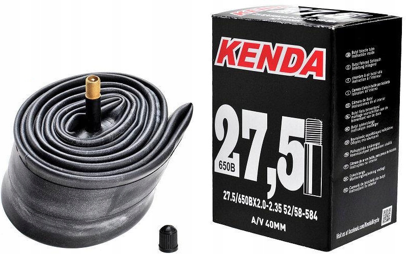 Dętka Rowerowa Kenda 27,5" x 2,00-2,35 Auto 40mm Box wersja Molded