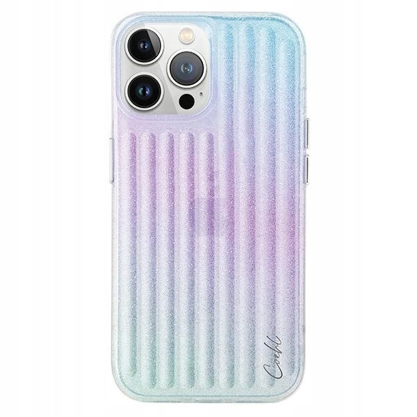 Etui Uniq Coehl Linear do iPhone 15 Pro różowo-niebieskie