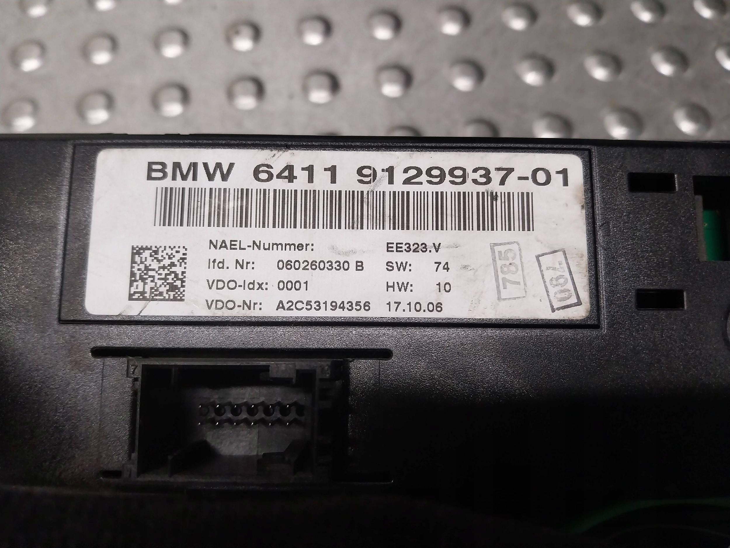 PANEL air conditioning devices of the air conditioning 9129937 BMW E81 E87 E88 E90 E91 E92 E93