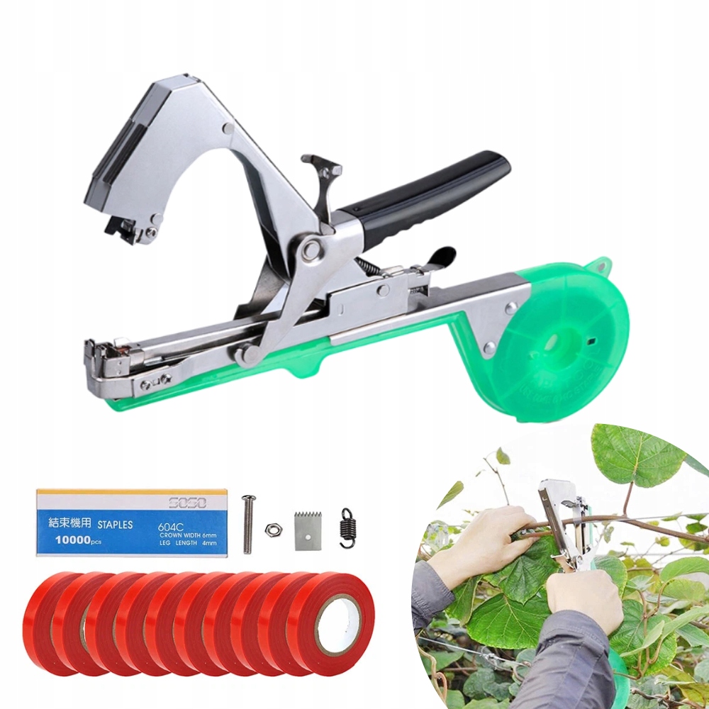 TAPENER ZSZYWACZ OGRODNICZY DO ROŚLIN WIĄZARKA DO WINOROŚLI POMIDORÓW