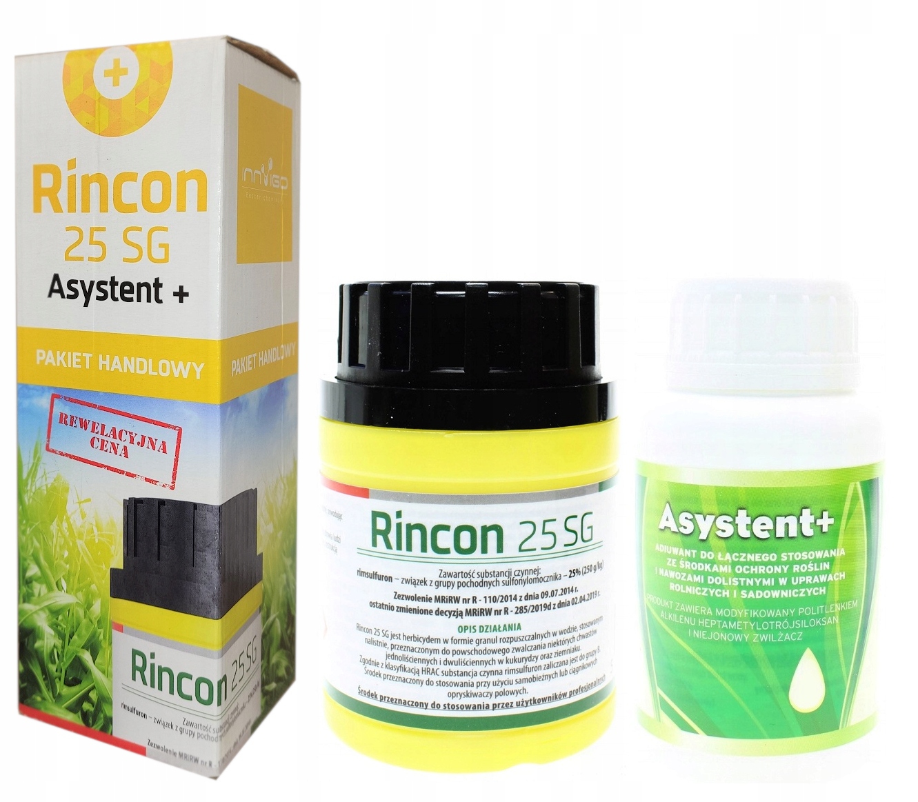 

Rincon 25SG 60g Asystent 100ml chwasty ziemniaka