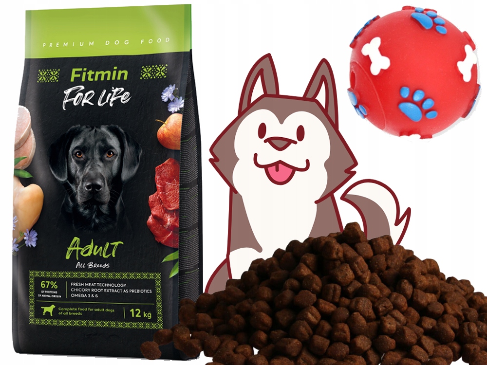 Fitmin For Life Adult All Breeds 12 kg Dárek
