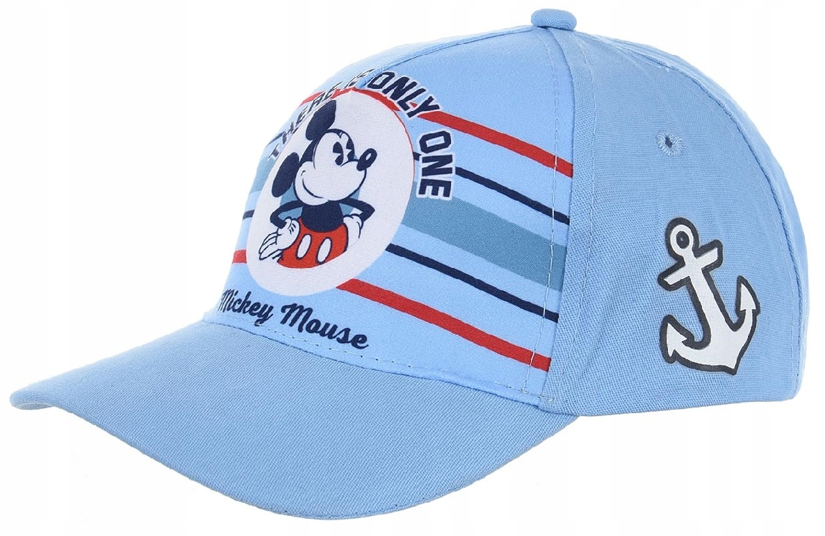 

Niebieska czapka z daszkiem dla chłopca Mickey 52