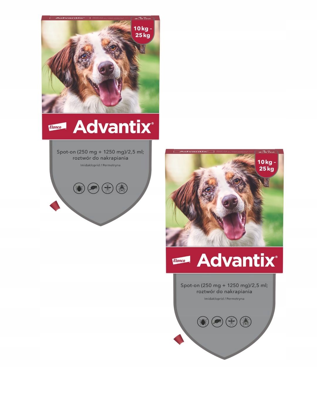 Elanco advantix Spot-on 2,5 ml (10 25 kg) 2 sztuki