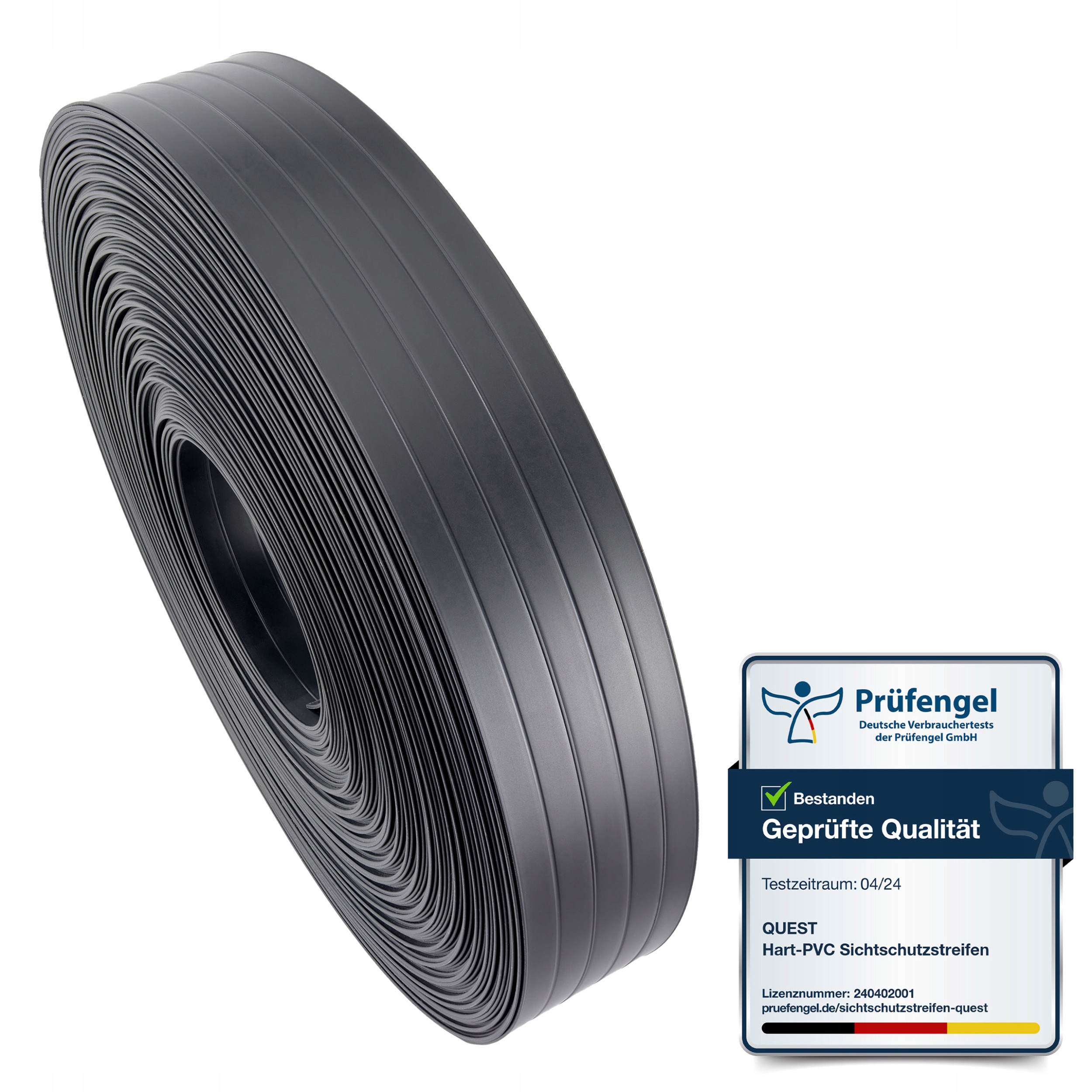 Úzka Krycia páska na plot 4,75 Pvc Ral 7016 antracitová 50 m 80 sponiek