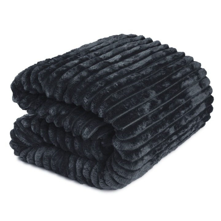 

200x220 Koc Pled Narzuta Mikrofibra Prążki