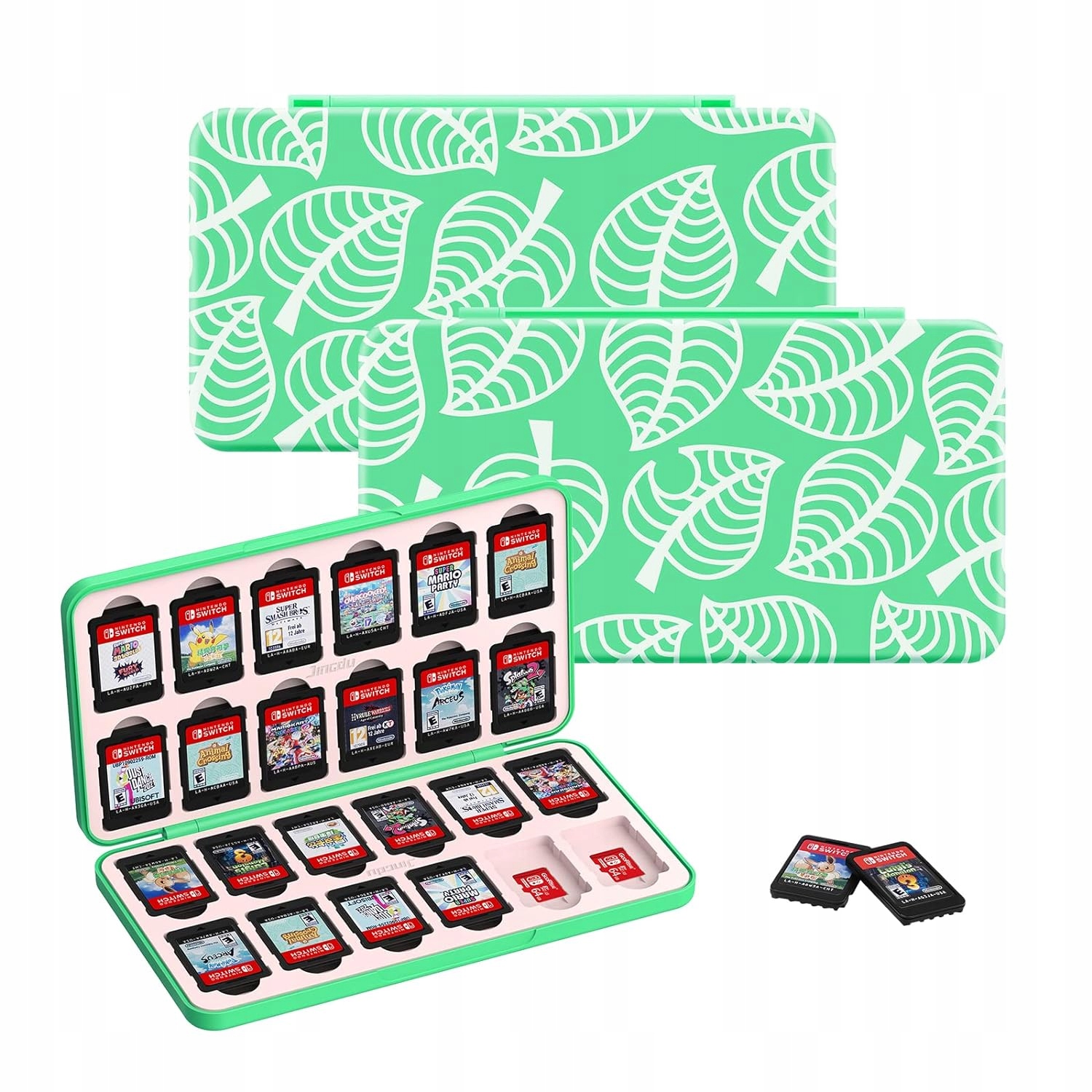 Krabička pouzdro na 24 karet s hrami Nintendo Switch Oled List Animal Crossing
