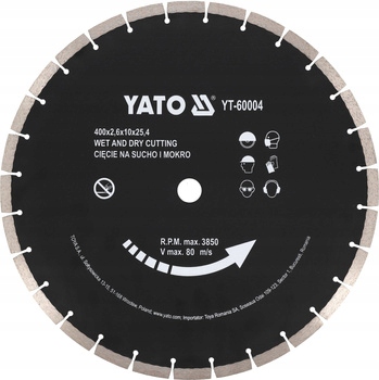 Yato diamantový kotouč 400x25,4 mm YT-60004
