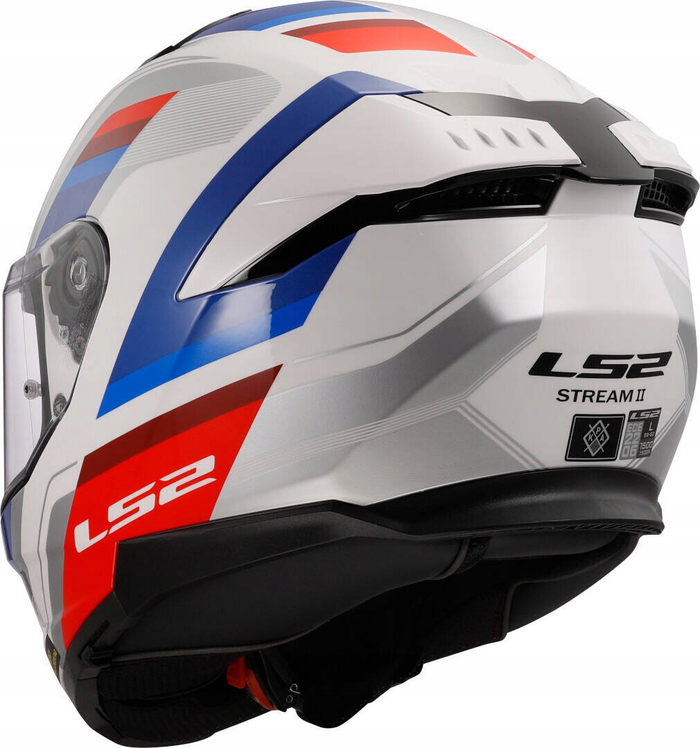 Kask LS2 FF808 STREAM II Vintage White Blue Red rozm. M Model LS2 FF808 STREAM II