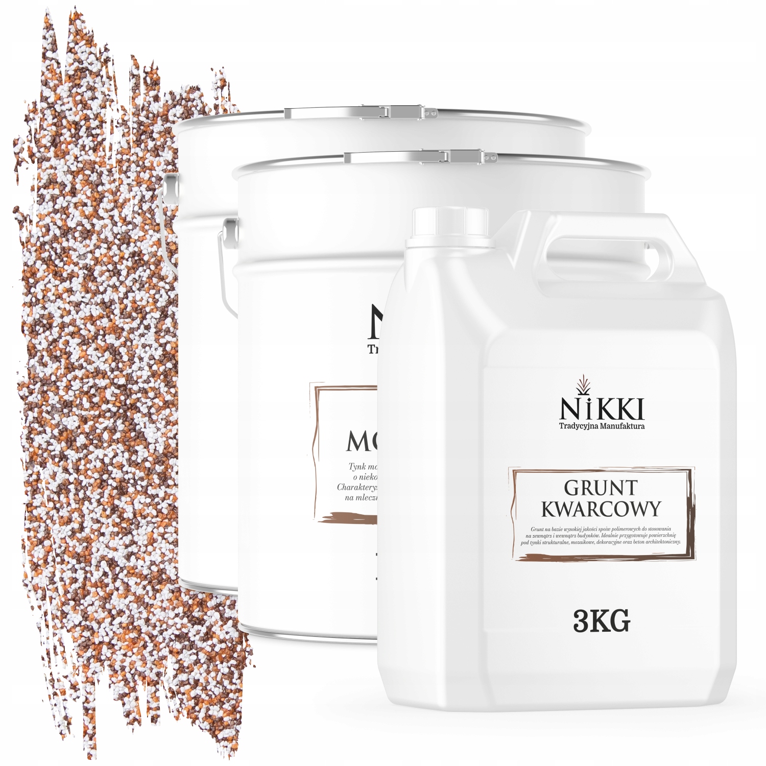 Mozaiková Živicová Omietka Hnedo-rudy M61 Ozdobná Sada 2x12,5KG Základný Náter