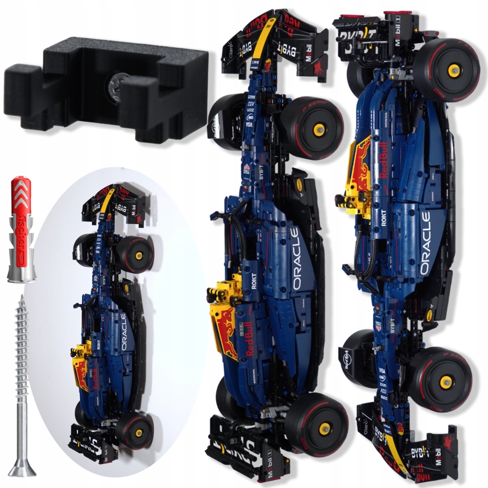 F1 Oracle Red Bull RB20 42206 - Uchwyt Pionowy Na Ścianę Na LEGO Formułę