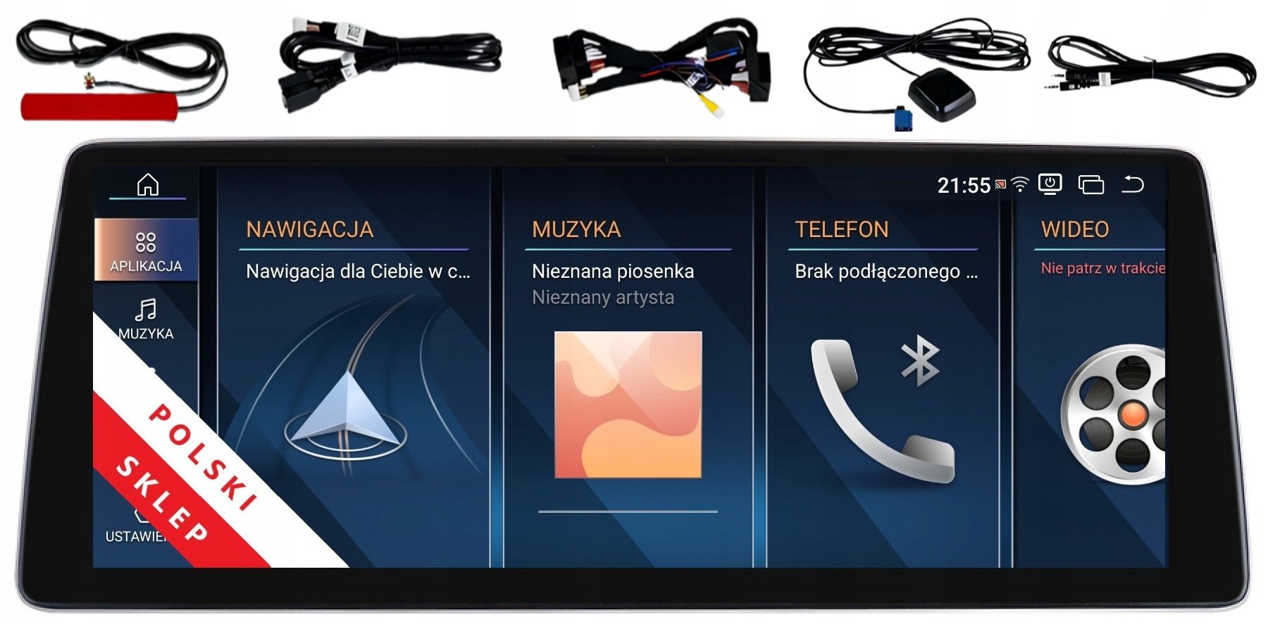 Radio Navigácia Monitor Android Bmw 5er F10 F11 4GB CIC Carplay Dsp Lte 668