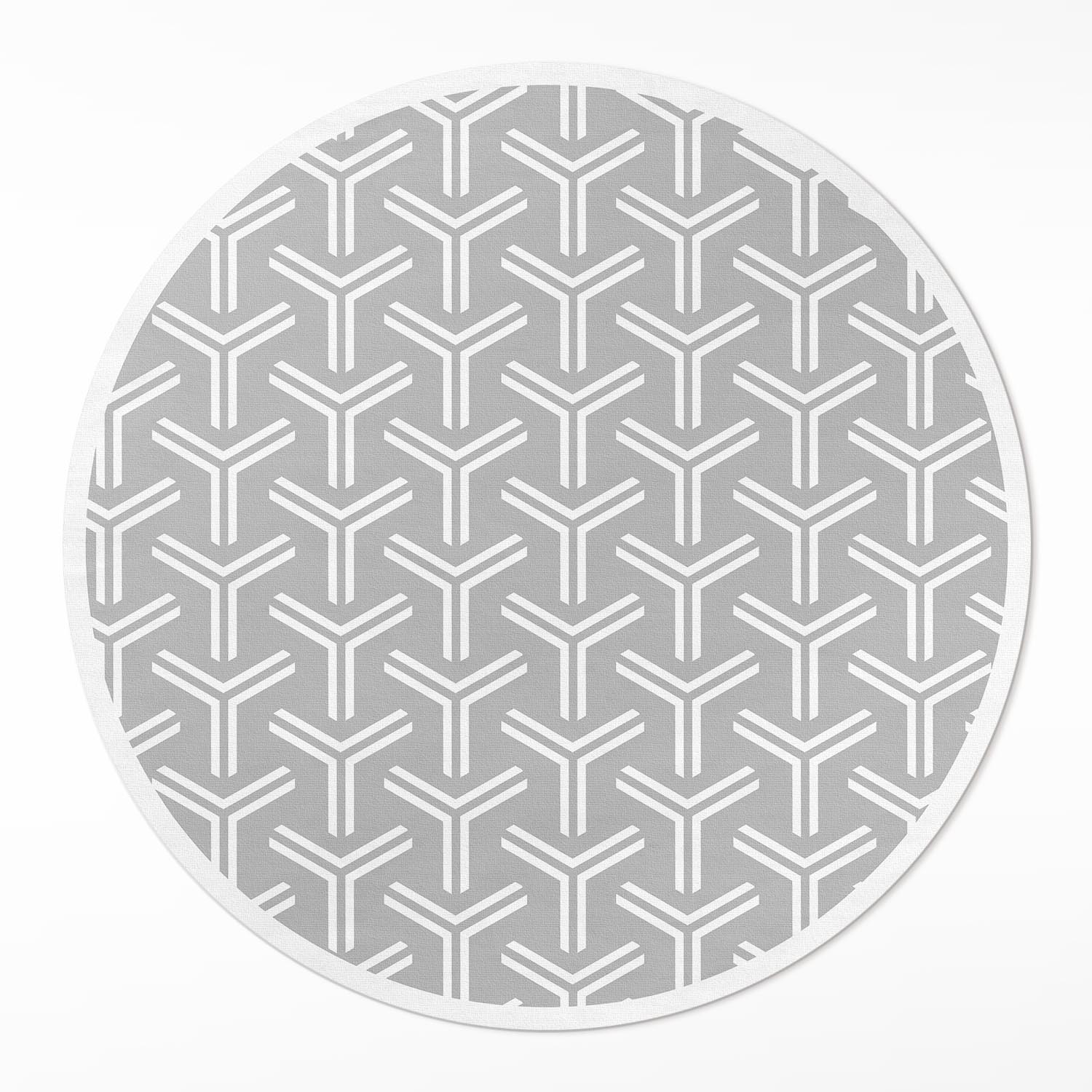 Kulatý vinylový Běhoun Loft do kanceláře Pravidelný dekorativní vzor ⌀ 50 cm