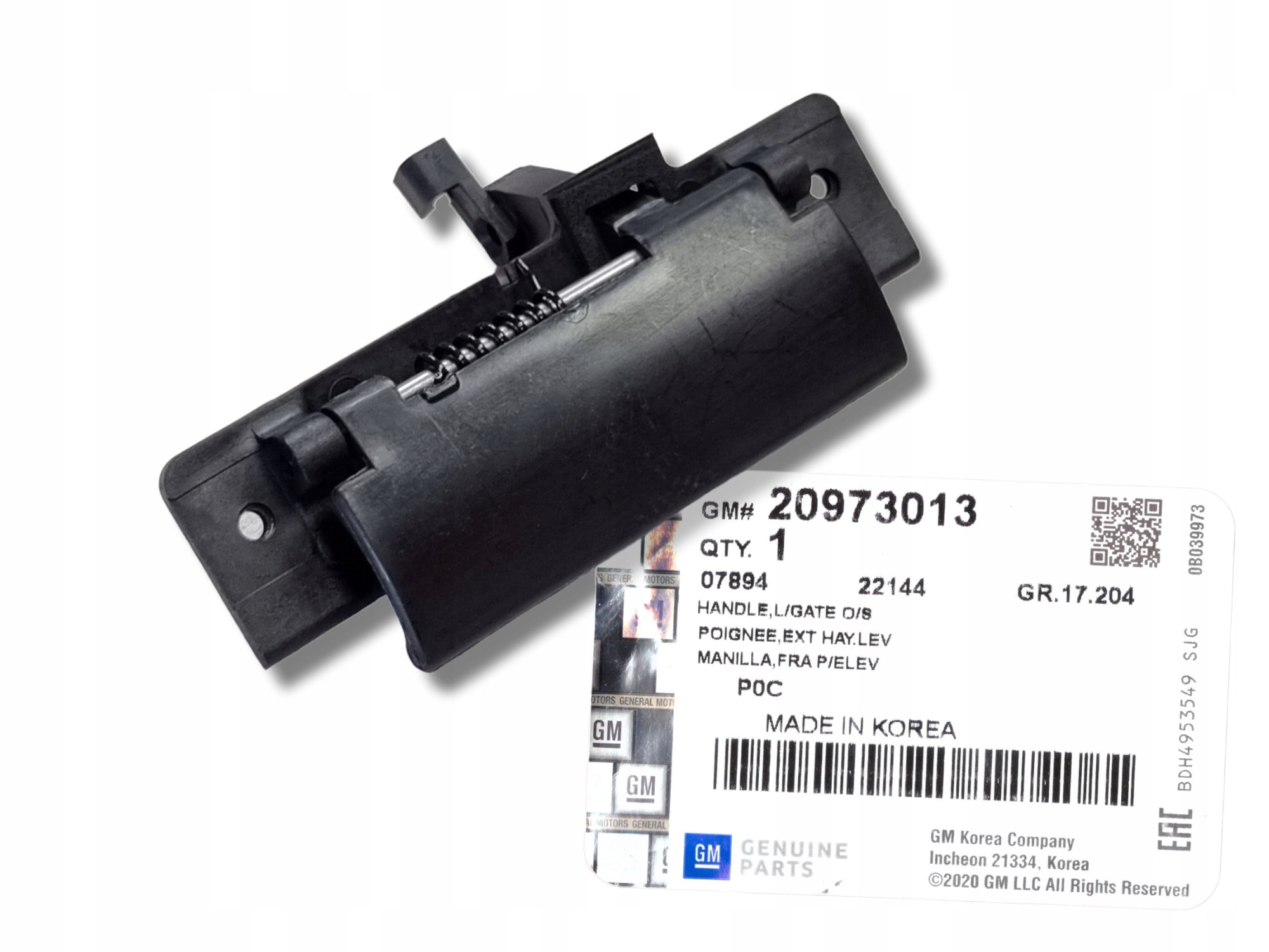 CHEVROLET CAPTIVA KLAMKA UCHWYT KLAPY POKRYWY BAGAŻNIKA NOWA ORYGINAŁ