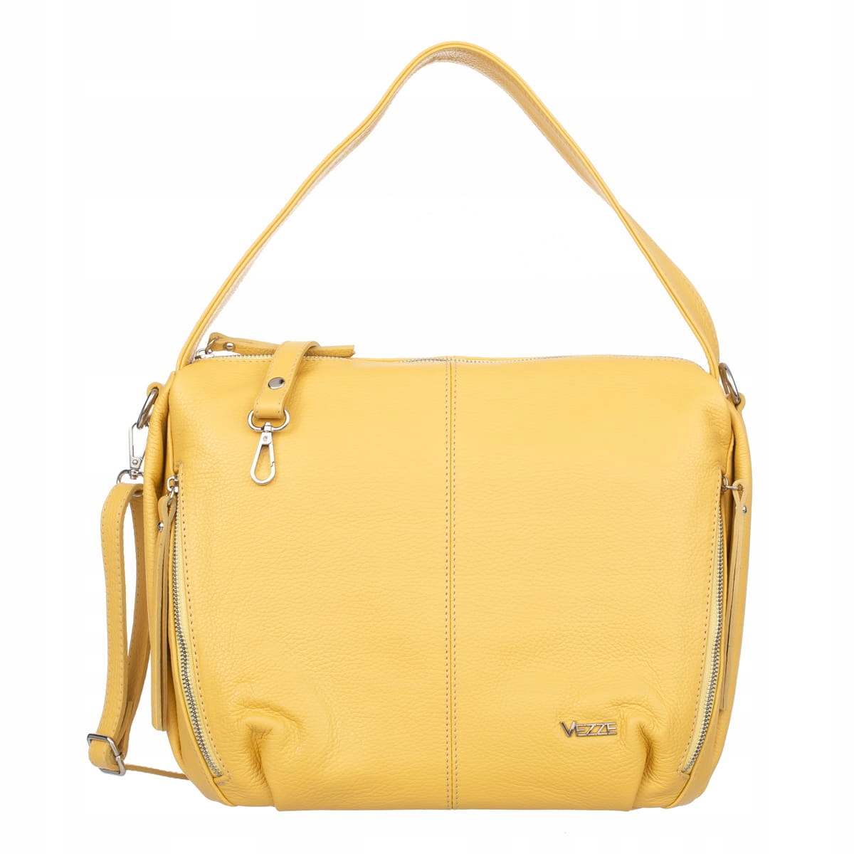 Torebka Skórzana Vezze Conta Żółta