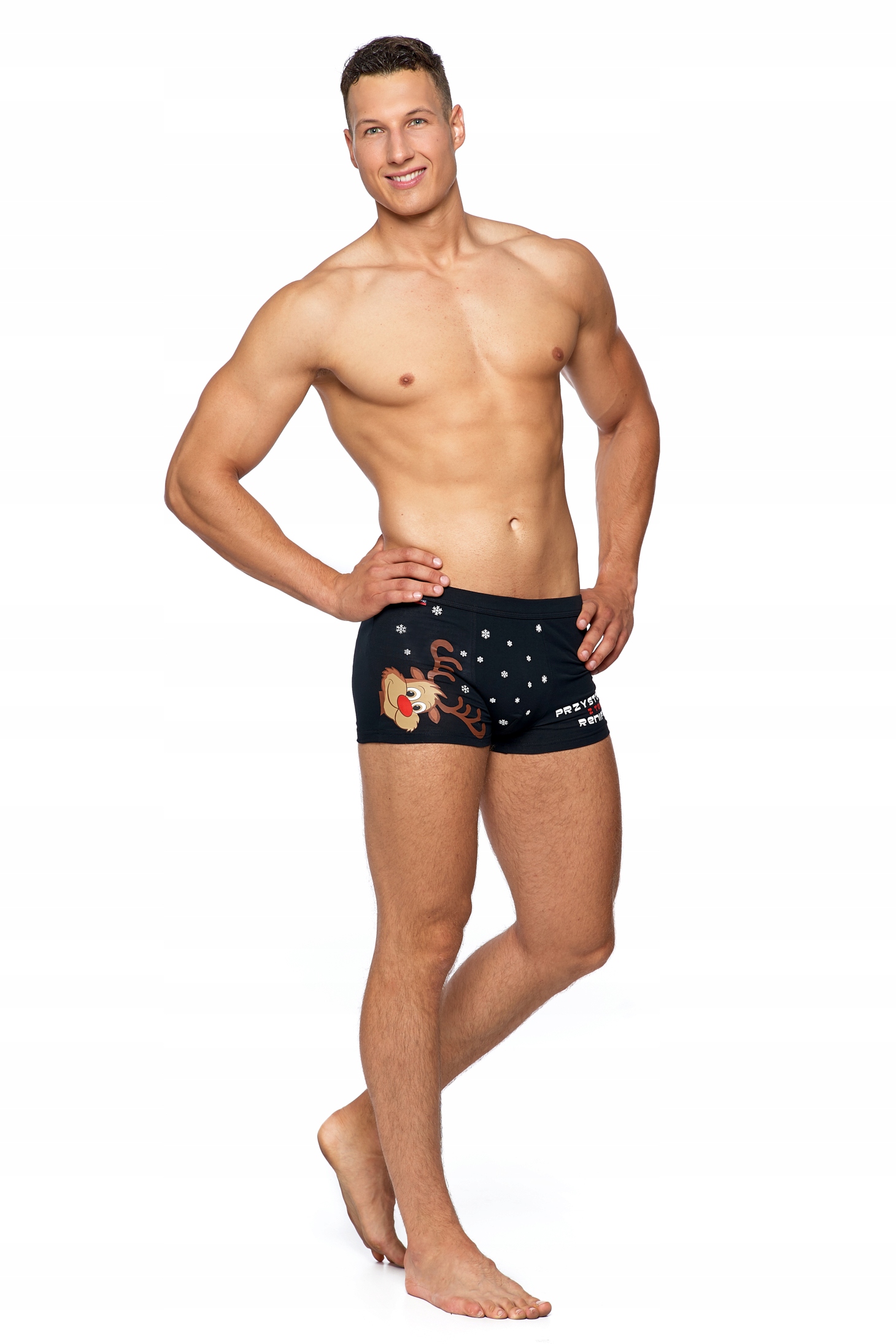 

Śmieszne bokserki przystojniak, prezent, L