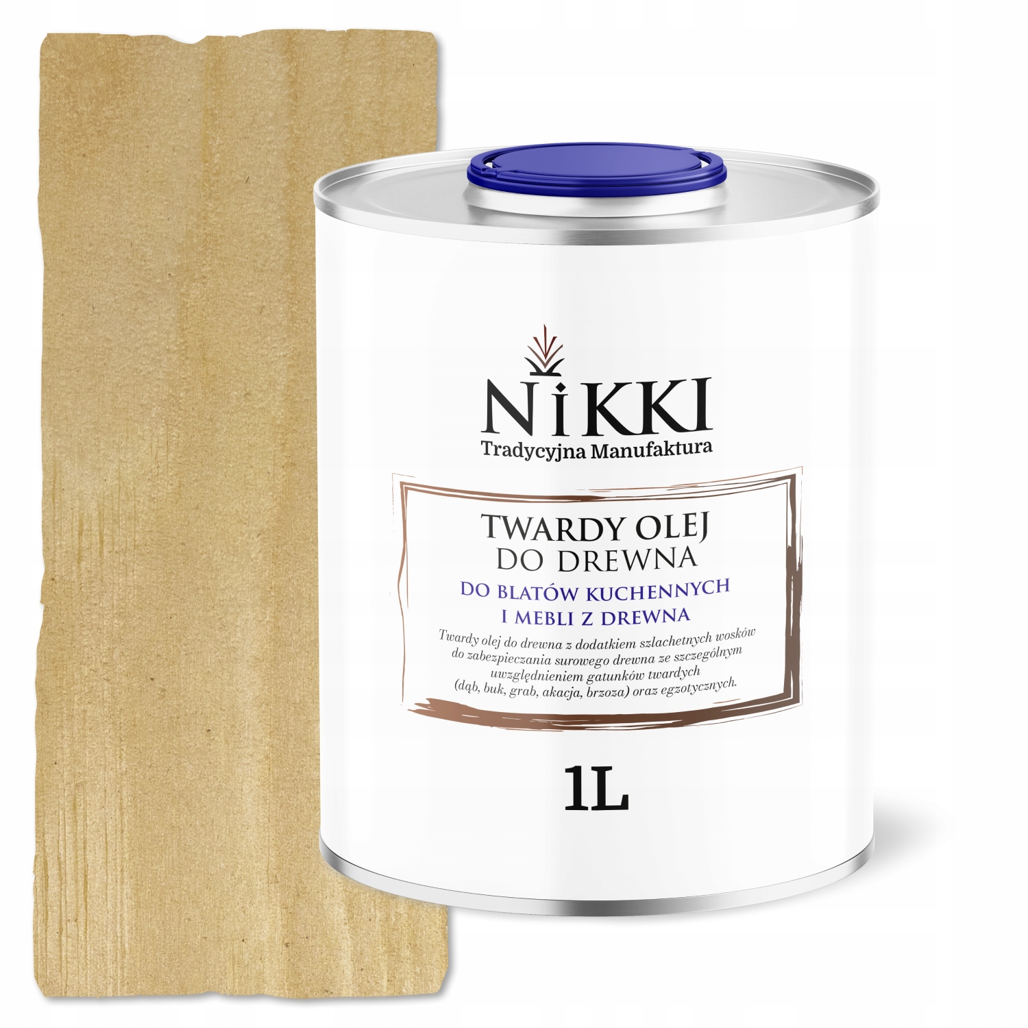 Pečující olej na tvrdé dřevo 1L Ochranný nábytek Terasy Mat