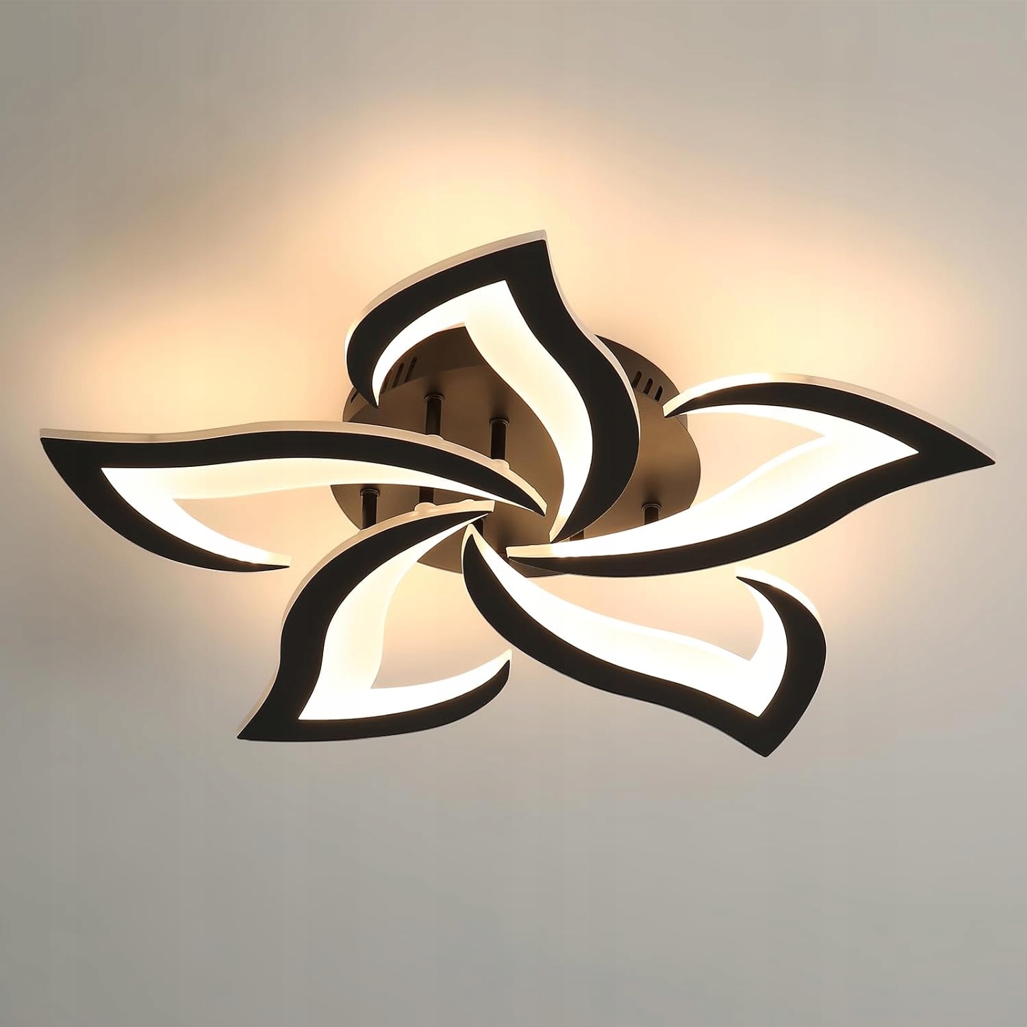 stropní svítidlo Led 60W 6750LM 60CM Černé