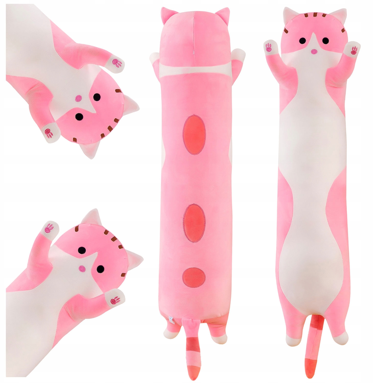 MASKOTKA KOT DUŻY DŁUGI KOTEK PLUSZAK 70cm XXL