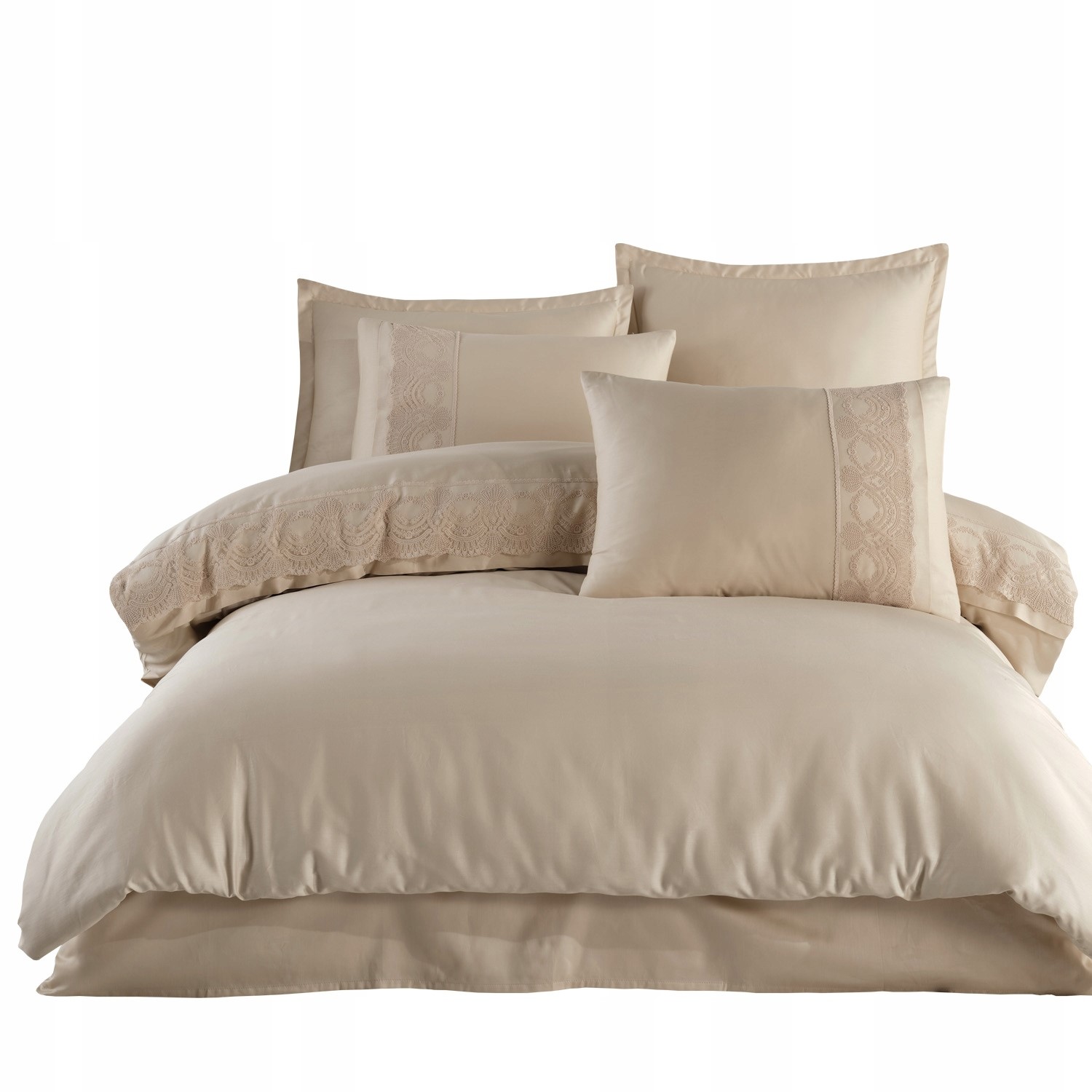 Posteľná Bielizeň s luxusnou gipiúrou 200x220, béžová