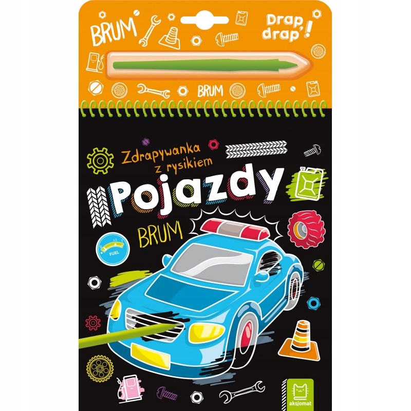 

Pojazdy Zdrapywanka z rysikiem Wydrapywanka