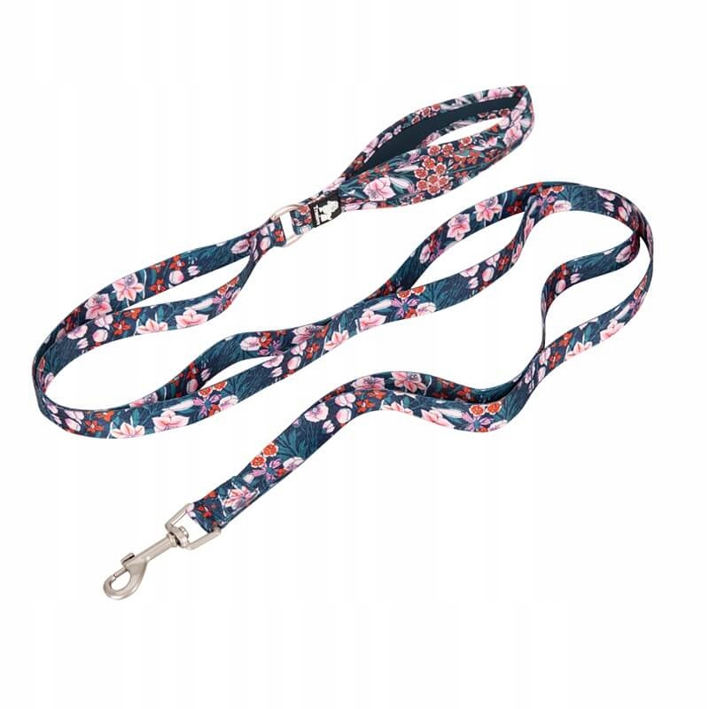 Levně Vodítko Blossom TrueLove City v tmavě modré a červené barvě šířka: 2 cm