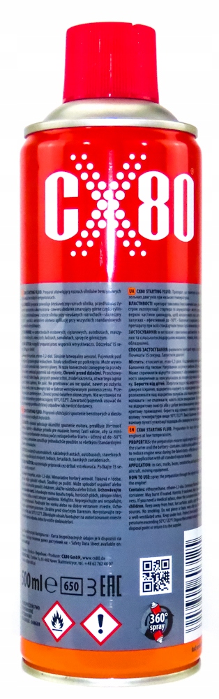 SAMOSTART UŁATWIA ROZRUCH SILNIKA STARTING FLUID Numer katalogowy producenta 312