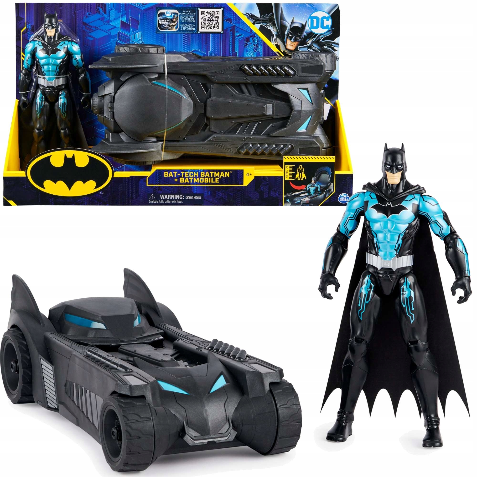 

Batman Zestaw Figurka I Pojazd Batmobil Bat-tech