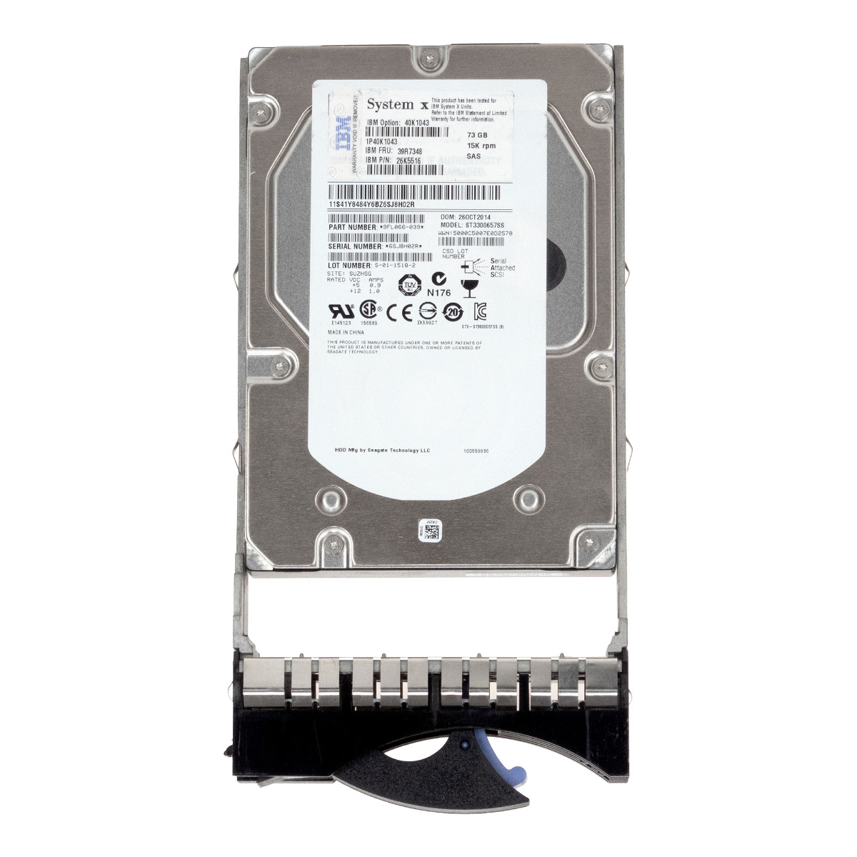 Ibm 73GB 39R7348 26K5516 15K 16MB SAS-1 3.5" ST3300657SS Hdd pevný disk