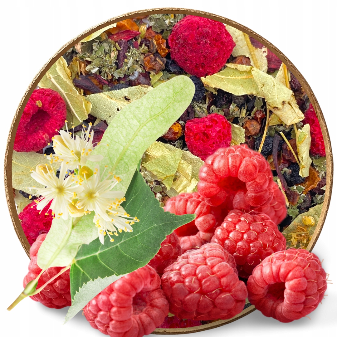 Levně Čaj Malina Lipa 1000 g imunita Šípková Růže Zimní nachlazení