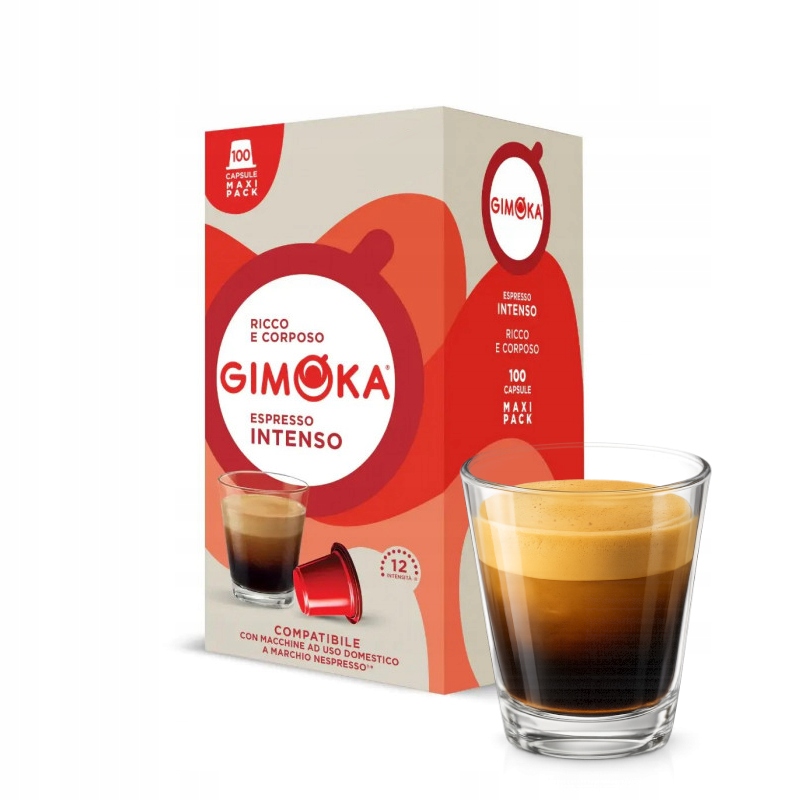 Kapsułki Nespresso Gimoka Espresso Intenso 100 Szt Intensywny Smak Włochy