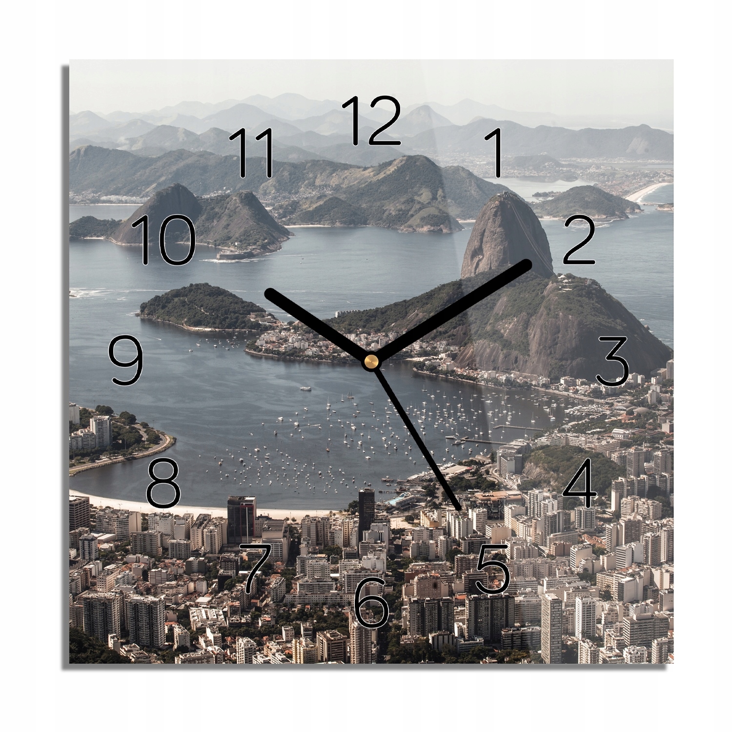 Brazílie pláž oceán foto-hodiny s fotografií 30x30