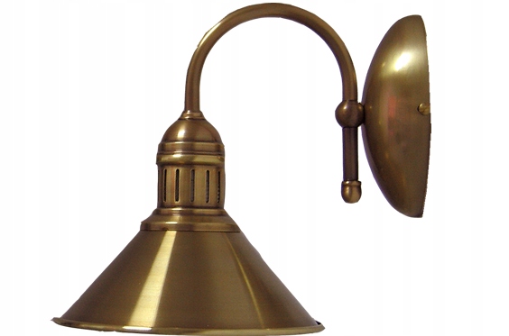 Mosadzné nástenné svietidlo, nástenná lampa z mosadze, lampa na