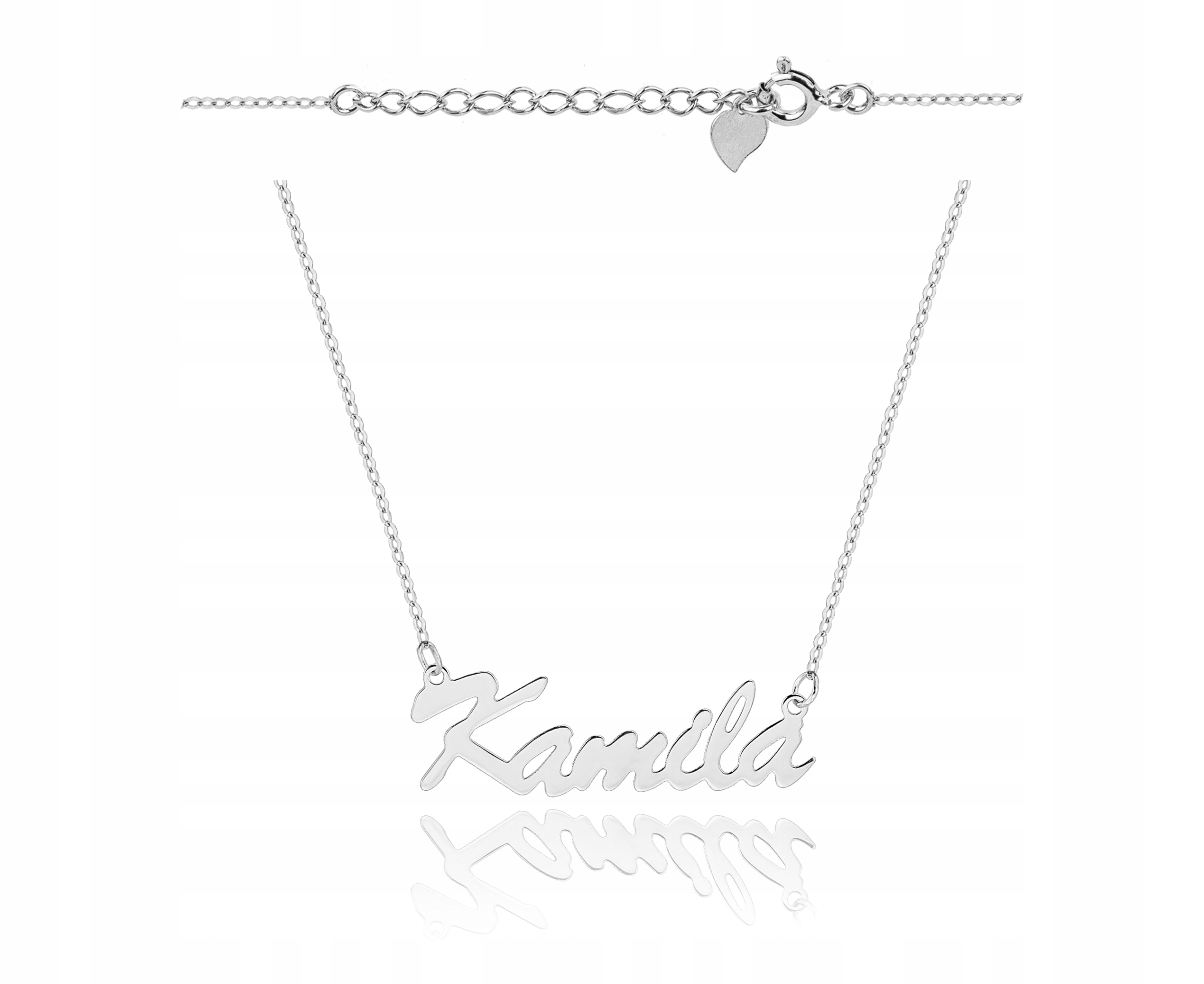 Stříbrný náhrdelník s jménem Kamila 925 Gravírování
