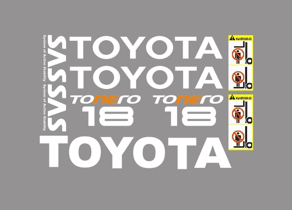 Naklejki oklejenie TOYOTA TONERO 18