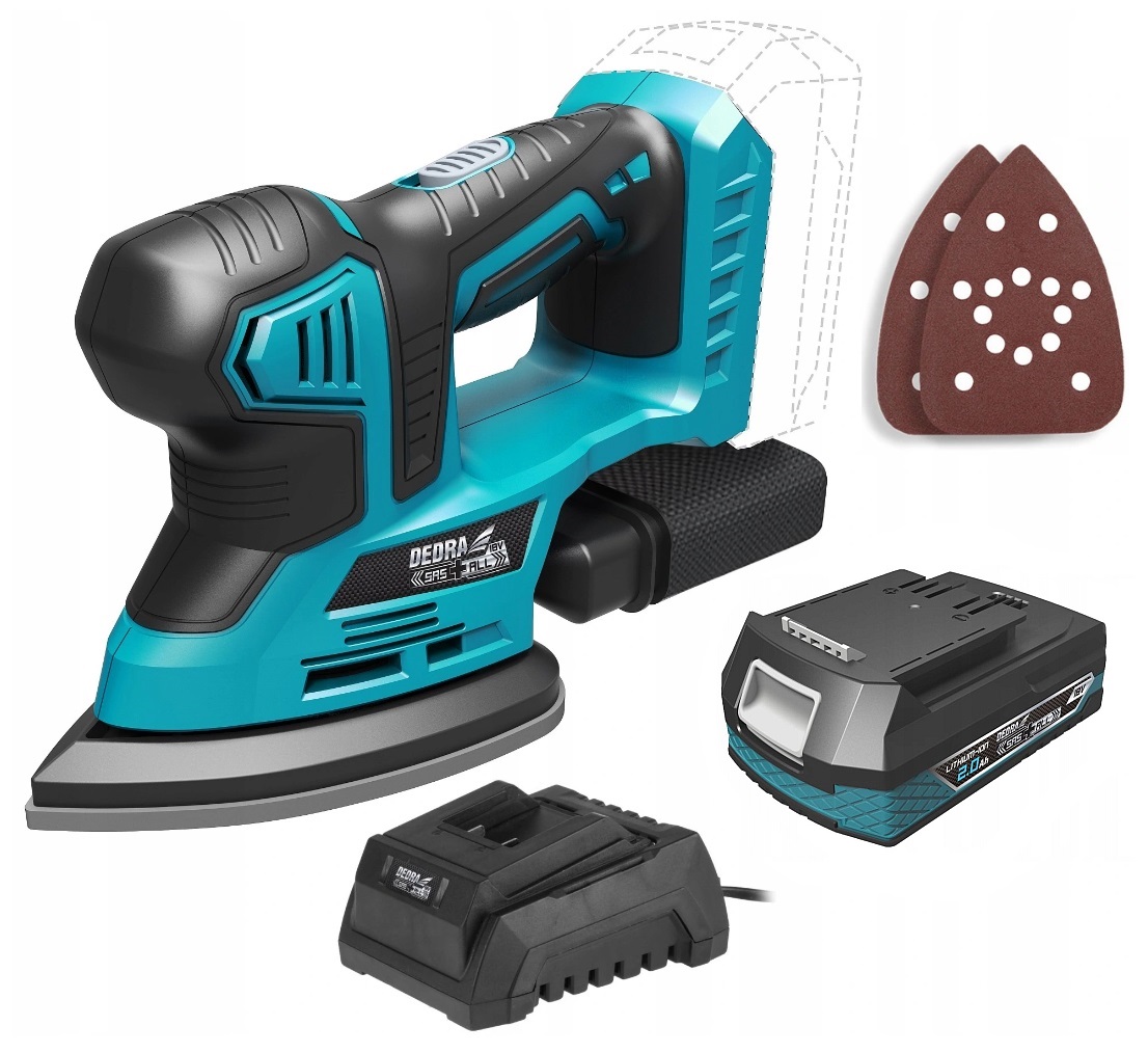 SZLIFIERKA OSCYLACYJNA Akumulatorowa 2Ah DEDRA SAS