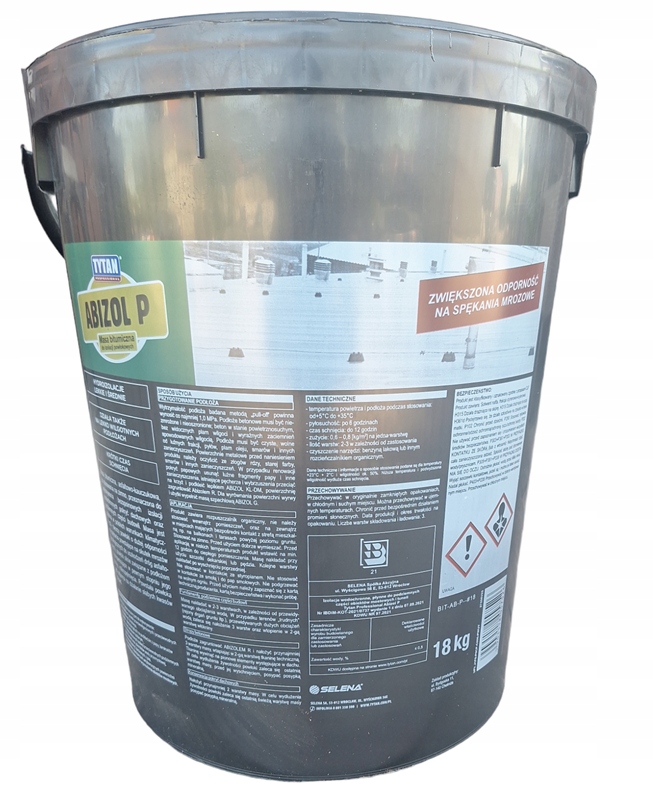 ABIZOL P MASA BITUMICZNA POWŁOKOWA 18 KG IZOLACJI