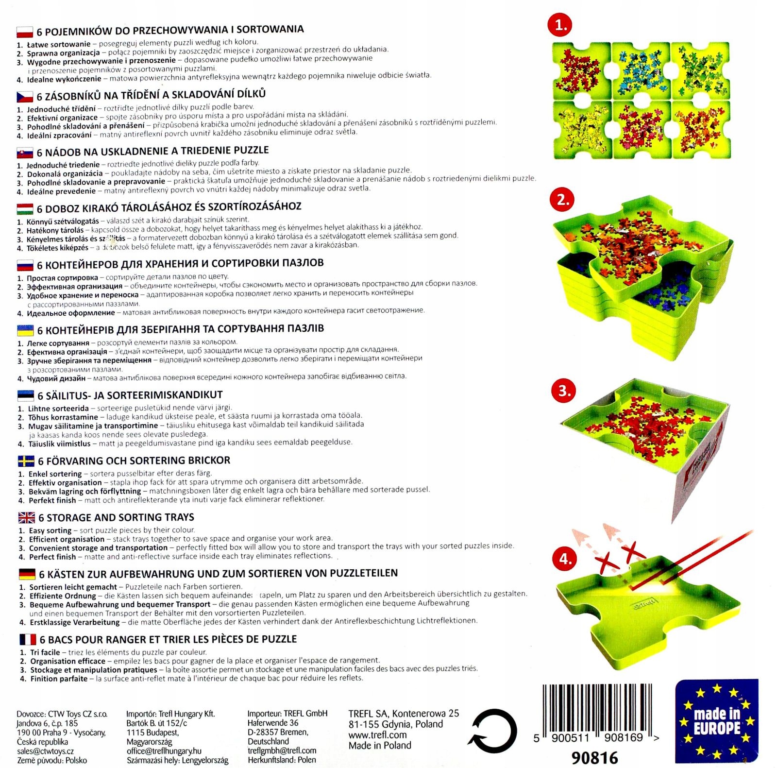 TREFL SORTER DO PUZZLI Stan opakowania oryginalne
