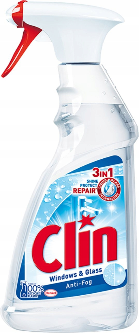 

Clin Płyn Mycia Szyb Okien Antypara Anti-Fog 500ml