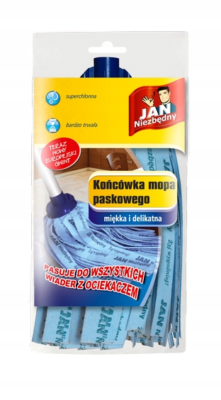 

Jan Niezbędny końcówka mopa paskowy z nadrukiem