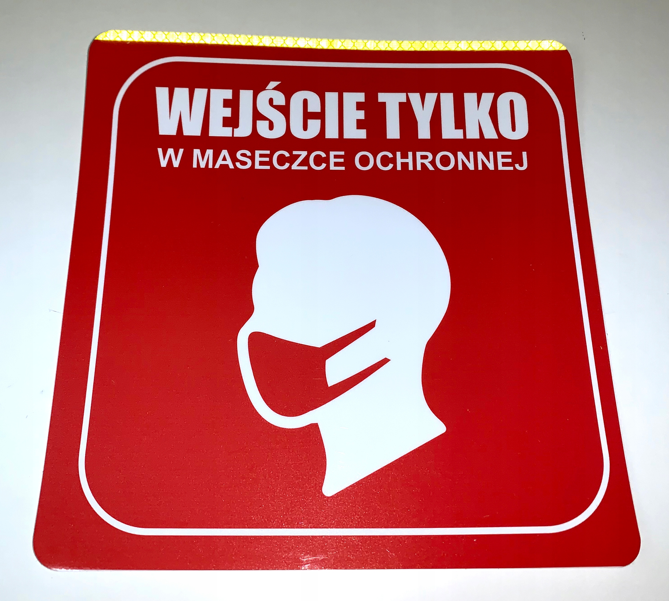 Tabliczka Informacyjna Wejście maska ochronna Marka inna