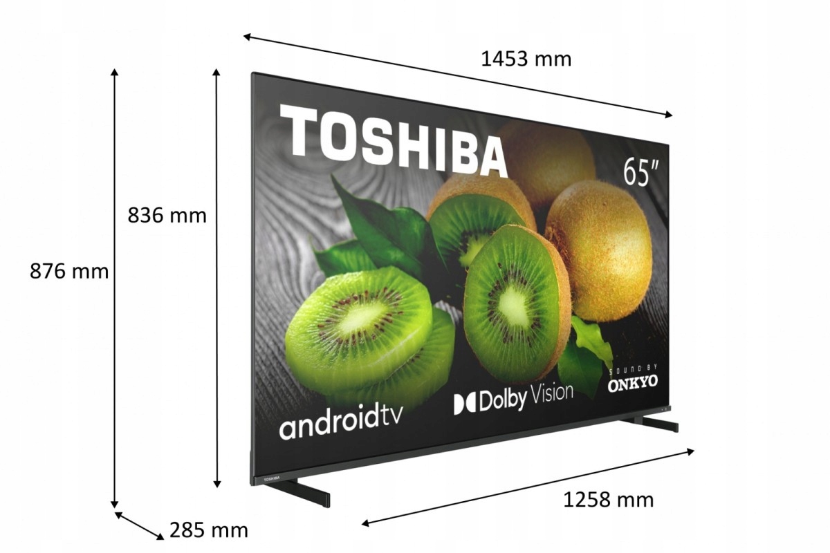 TOSHIBA Telewizor LED 65 cali 65UA5D63DG ANDROID Tuner DVB-C DVB-S2 DVB-T DVB-T2