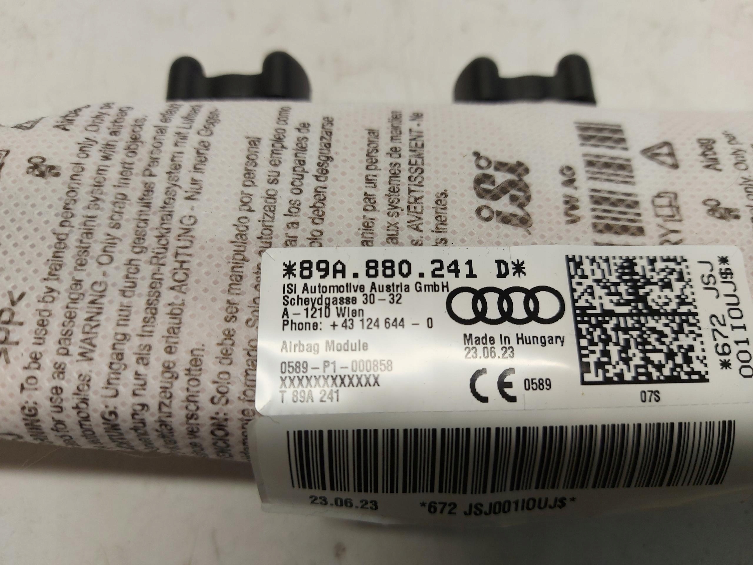Audi Q4 E-TRON 89A 89E seat airbag left 89A880241D