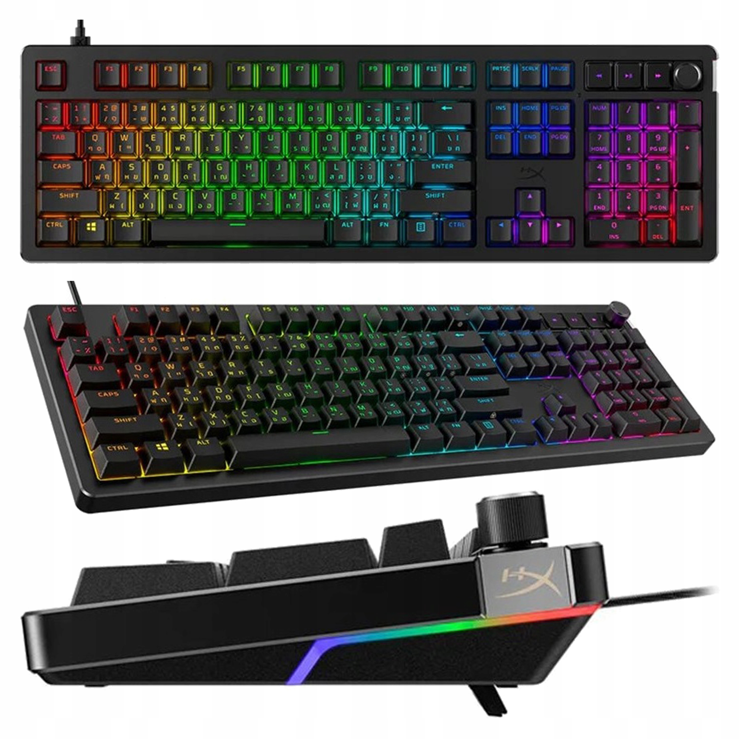 Klawiatura mechaniczna podświetlana dla graczy HyperX Alloy Rise