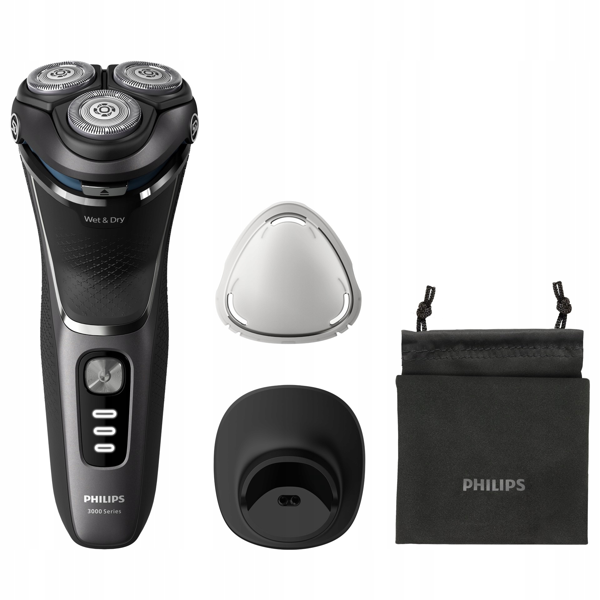 Philips Shaver 3000 Series Elektrický strojček na holenie namokro S3343/13