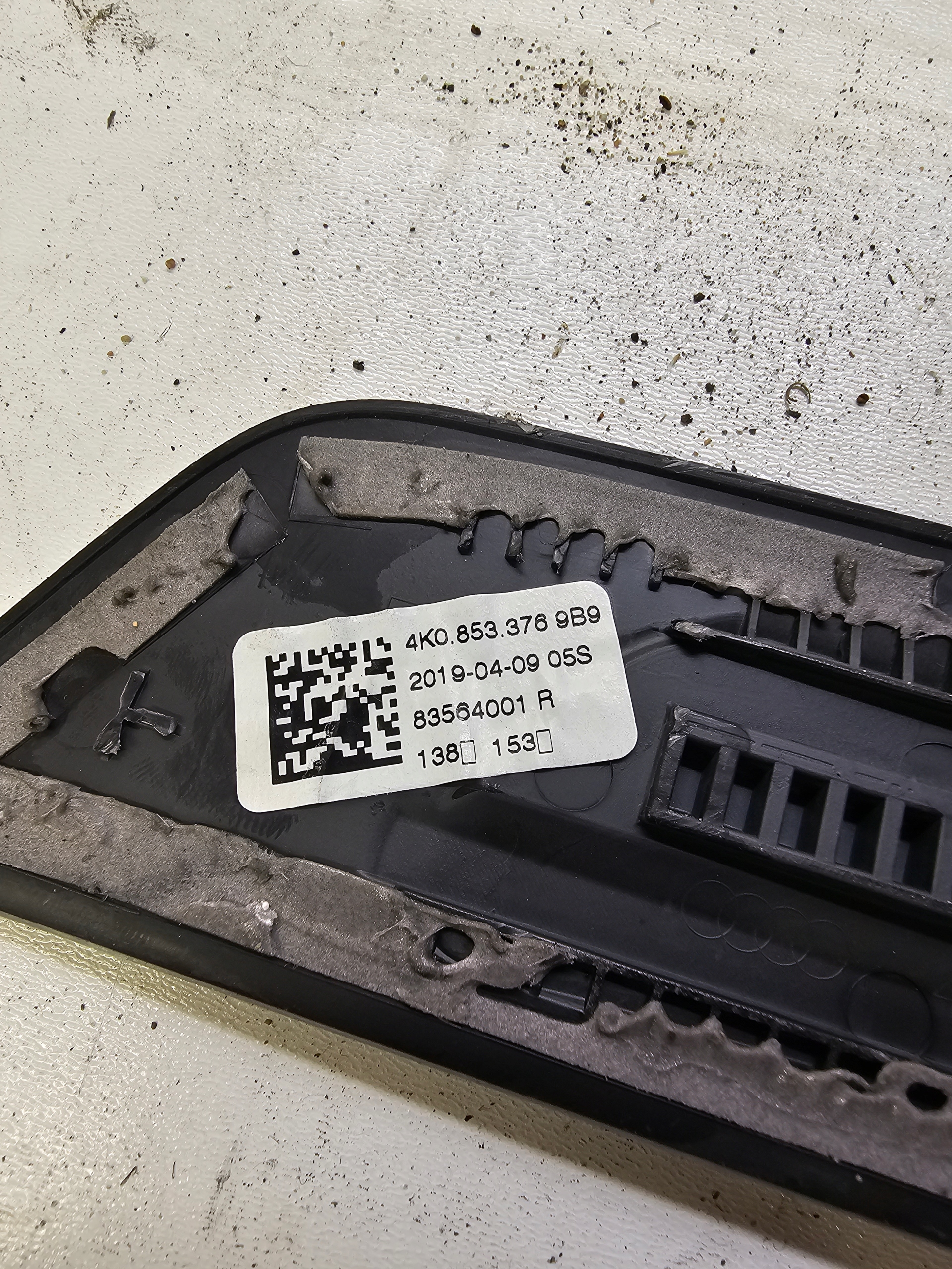 moulding threshold right rear part AUDI A6 C8 4K0853376