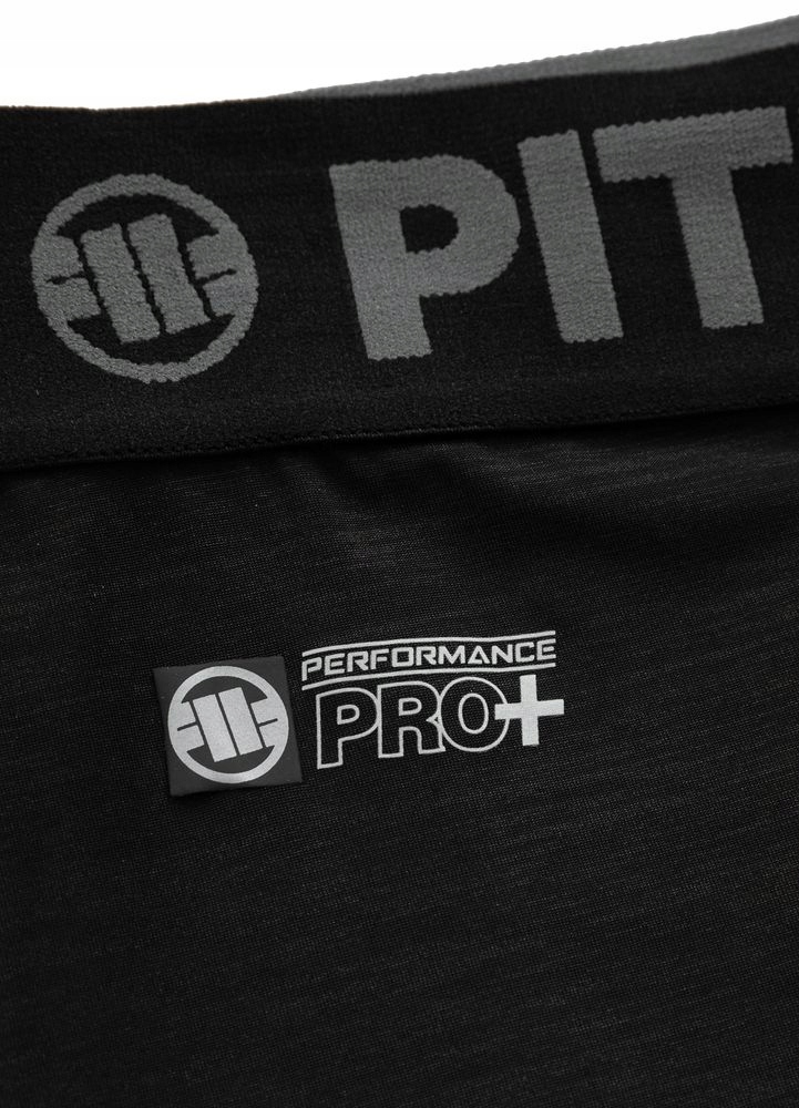 Męskie Legginsy Sportowe Pitbull Performance Pro plus New Logo Treningowe Kolor dominujący czarny