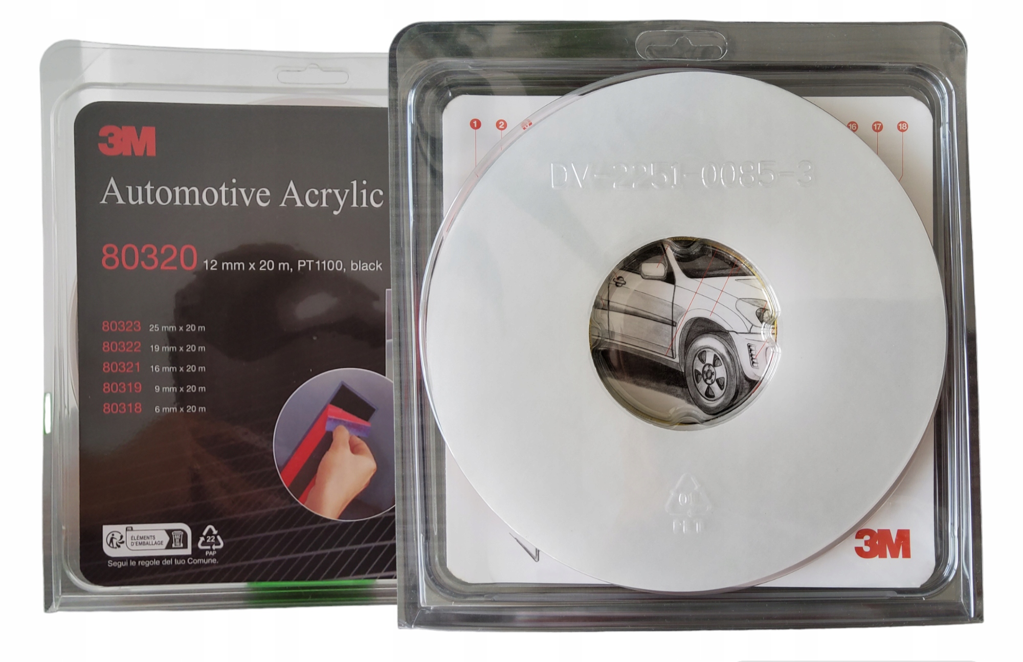 3M Obojstranná Páska 80320 Pre Emblémy A Montážne Lišty 12 mm 27567