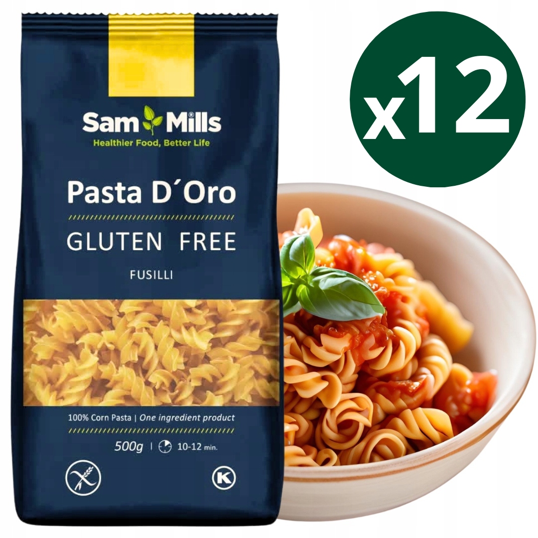 12 x Těstoviny Fusilli fusilli 500 g SamMills vege Italský Vrták