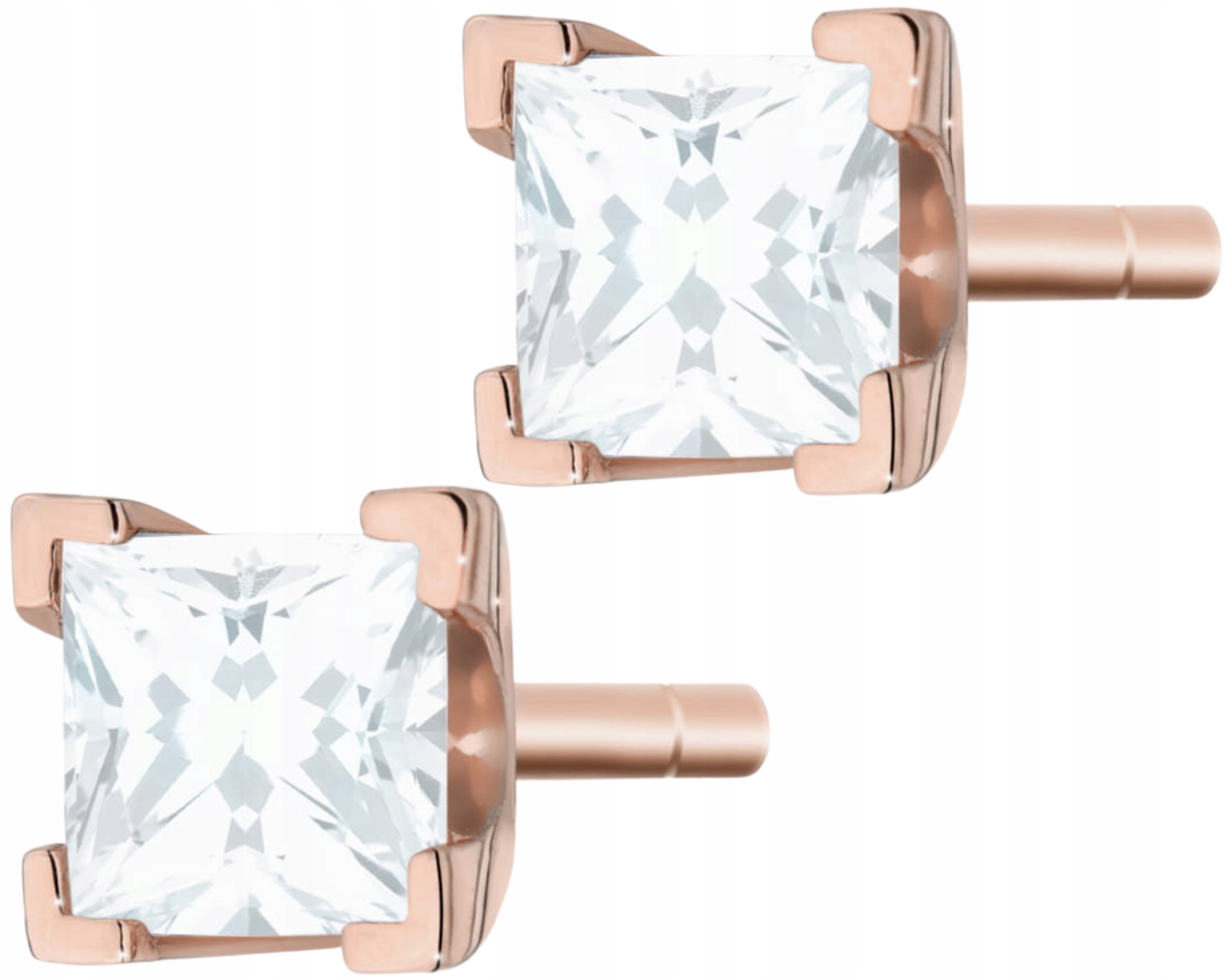 Náušnice z růžového zlata s brilianty 0,30 ct